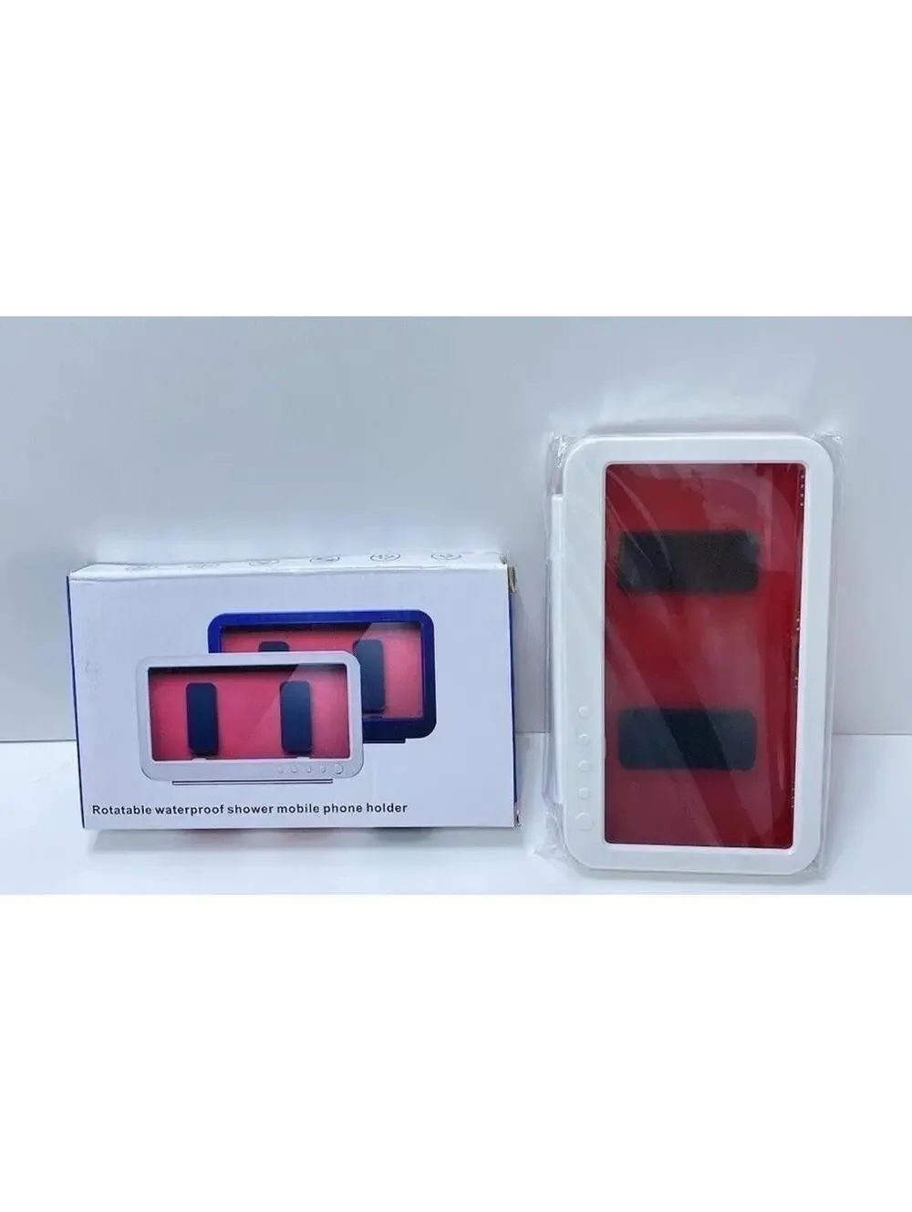 Bathroom Shower Phone Holder Waterproof Wall-Mounted Phone Box White New
